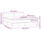 vidaXL Cama box spring con colchón terciopelo rosa 160x200 cm vidaXL Cama box spring con colchón terciopelo rosa 160x200 cm