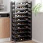 vidaXL Botellero para 60 botellas PP apilable vidaXL Botellero para 60 botellas PP apilable