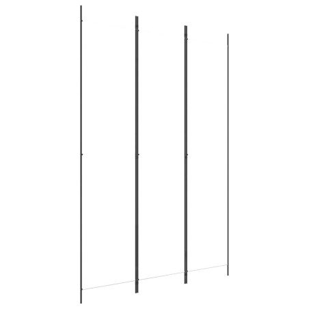 vidaXL Biombo divisor de 3 paneles de tela blanco 150x220 cm