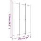 vidaXL Biombo divisor de 3 paneles de tela blanco 150x220 cm vidaXL Biombo divisor de 3 paneles de tela blanco 150x220 cm
