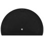 vidaXL Base de sombrilla de semicírculo de poliresina negra 9 kg