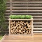 vidaXL Soporte para leña de exterior madera maciza pino 108x52x74 cm vidaXL Soporte para leña de exterior madera maciza pino 108x52x74 cm