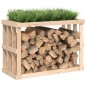 vidaXL Soporte para leña de exterior madera maciza pino 108x52x74 cm vidaXL Soporte para leña de exterior madera maciza pino 108x52x74 cm