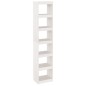 vidaXL Estantería/divisor de espacios madera pino blanco 40x30x199 cm vidaXL Estantería/divisor de espacios madera pino blanco 40x30x199 cm