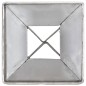 vidaXL Picas de tierra 2 unidades acero galvanizado plateado 7x7x75 cm