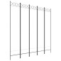 vidaXL Biombo divisor de 5 paneles de tela blanco 200x200 cm vidaXL Biombo divisor de 5 paneles de tela blanco 200x200 cm