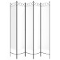 vidaXL Biombo divisor de 5 paneles de tela blanco 200x200 cm vidaXL Biombo divisor de 5 paneles de tela blanco 200x200 cm