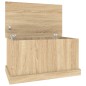 vidaXL Baúl almacenaje madera contrachapada roble sonoma 70x40x38 cm vidaXL Baúl almacenaje madera contrachapada roble sonoma 70x40x38 cm
