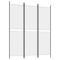 vidaXL Biombo divisor de 3 paneles de tela blanco 150x180 cm vidaXL Biombo divisor de 3 paneles de tela blanco 150x180 cm