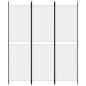vidaXL Biombo divisor de 3 paneles de tela blanco 150x180 cm vidaXL Biombo divisor de 3 paneles de tela blanco 150x180 cm