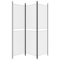 vidaXL Biombo divisor de 3 paneles de tela blanco 150x180 cm vidaXL Biombo divisor de 3 paneles de tela blanco 150x180 cm