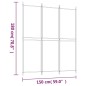 vidaXL Biombo divisor de 3 paneles de tela blanco 150x180 cm vidaXL Biombo divisor de 3 paneles de tela blanco 150x180 cm