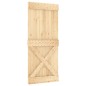 vidaXL Puerta corredera con herrajes madera maciza de pino 90x210 cm vidaXL Puerta corredera con herrajes madera maciza de pino 90x210 cm