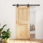 vidaXL Puerta corredera con herrajes madera maciza de pino 90x210 cm vidaXL Puerta corredera con herrajes madera maciza de pino 90x210 cm