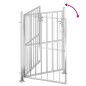 vidaXL Puerta de jardín de acero inoxidable 100x125 cm vidaXL Puerta de jardín de acero inoxidable 100x125 cm