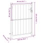 vidaXL Puerta de jardín de acero inoxidable 100x125 cm vidaXL Puerta de jardín de acero inoxidable 100x125 cm