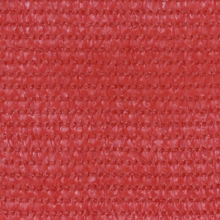 vidaXL Toldo para balcón HDPE rojo 120x500 cm