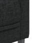 vidaXL Juego de sofás 2 piezas tela negro vidaXL Juego de sofás 2 piezas tela negro