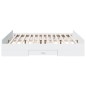 vidaXL Estructura cama con cajones madera ingeniería blanca 180x200 cm vidaXL Estructura cama con cajones madera ingeniería blanca 180x200 cm
