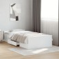 vidaXL Cama con cajones madera de ingeniería blanco 100x200 cm vidaXL Cama con cajones madera de ingeniería blanco 100x200 cm