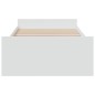 vidaXL Cama con cajones madera de ingeniería blanco 100x200 cm vidaXL Cama con cajones madera de ingeniería blanco 100x200 cm