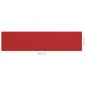vidaXL Toldo para balcón HDPE rojo 120x500 cm