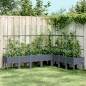 vidaXL Jardinera con enrejado PP gris 200x160x142,5 cm vidaXL Jardinera con enrejado PP gris 200x160x142,5 cm