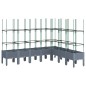 vidaXL Jardinera con enrejado PP gris 200x160x142,5 cm vidaXL Jardinera con enrejado PP gris 200x160x142,5 cm