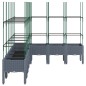 vidaXL Jardinera con enrejado PP gris 200x160x142,5 cm vidaXL Jardinera con enrejado PP gris 200x160x142,5 cm