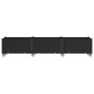 vidaXL Jardinera con ruedas PP negro 240x50x54 cm vidaXL Jardinera con ruedas PP negro 240x50x54 cm