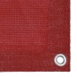 vidaXL Toldo para balcón HDPE rojo 90x400 cm 