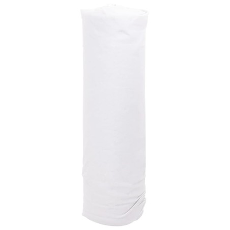 vidaXL Membrana geotextil fibra de poliéster blanco 1x10 m