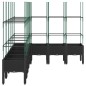 vidaXL Jardinera con enrejado PP negro 200x160x142,5 cm vidaXL Jardinera con enrejado PP negro 200x160x142,5 cm