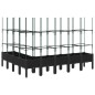 vidaXL Jardinera con enrejado PP negro 200x160x142,5 cm vidaXL Jardinera con enrejado PP negro 200x160x142,5 cm