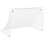 vidaXL Portería de fútbol acero blanco 122x81x81 cm