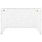 vidaXL Portería de fútbol acero blanco 122x81x81 cm