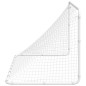 vidaXL Portería de fútbol acero blanco 122x81x81 cm