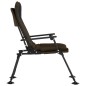 vidaXL Silla de pesca con reposabrazos plegable taupe vidaXL Silla de pesca con reposabrazos plegable taupe