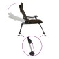 vidaXL Silla de pesca con reposabrazos plegable taupe vidaXL Silla de pesca con reposabrazos plegable taupe