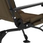vidaXL Silla de pesca con reposabrazos plegable taupe vidaXL Silla de pesca con reposabrazos plegable taupe