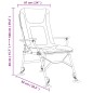 vidaXL Silla de pesca con reposabrazos plegable taupe vidaXL Silla de pesca con reposabrazos plegable taupe