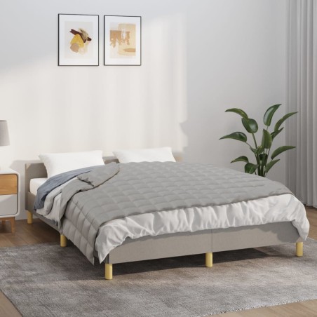 vidaXL Manta con peso tela gris 122x183 cm 9 kg