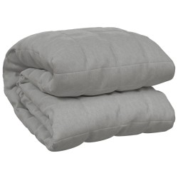 vidaXL Manta con peso tela gris 122x183 cm 9 kg