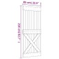 vidaXL Puerta corredera con herrajes madera maciza de pino 85x210 cm vidaXL Puerta corredera con herrajes madera maciza de pino 85x210 cm