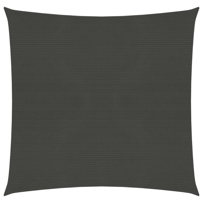 vidaXL Toldo de vela gris antracita HDPE 160 g/m² 4x4 m