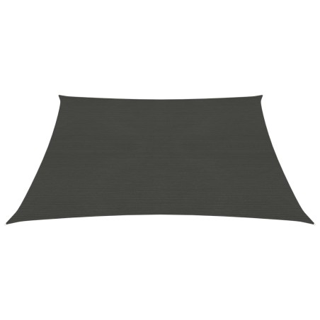 vidaXL Toldo de vela gris antracita HDPE 160 g/m² 4x4 m