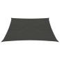 vidaXL Toldo de vela gris antracita HDPE 160 g/m² 4x4 m