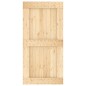 vidaXL Puerta corredera con herrajes madera maciza de pino 100x210 cm
