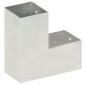 vidaXL Conector de postes en forma de L metal galvanizado 81x81 mm vidaXL Conector de postes en forma de L metal galvanizado 81x81 mm