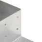 vidaXL Conector de postes en forma de L metal galvanizado 81x81 mm vidaXL Conector de postes en forma de L metal galvanizado 81x81 mm